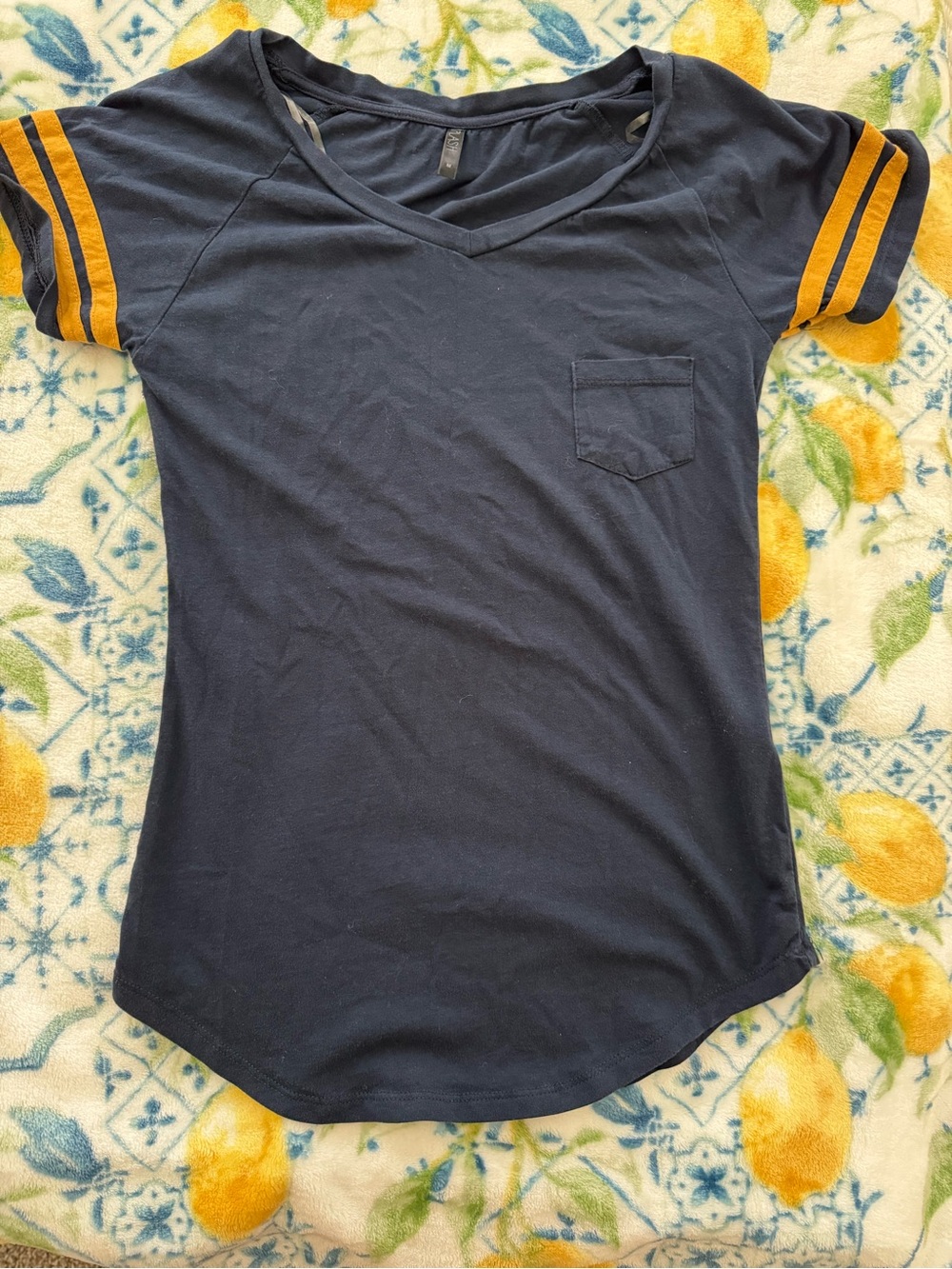 Splash Dark Navy V-Neck Tee